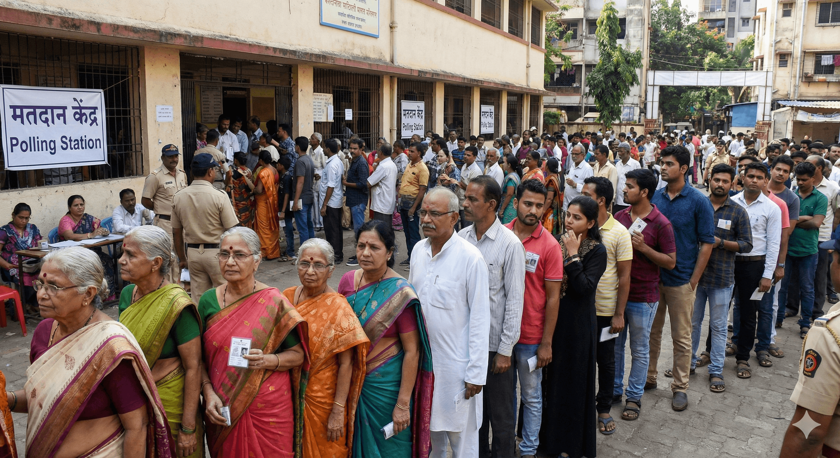 मुंबई महापालिकेत दुपारी ३ वाजेपर्यंत ४५% मतदानाची नोंद