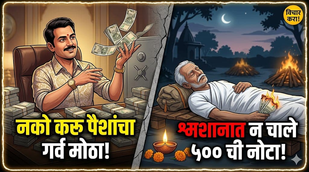 "पैशांच्या नादात श्वास मोजलेच नाही, आयुष्य संपलं पण काही उमजलेच नाही!"