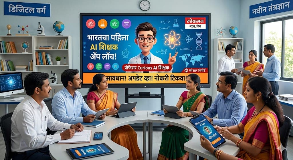 "शिक्षक बंधूंनो वेळीच व्हा अपडेट, प्रोफेसर Curious शी आता थेट करा भेट!"